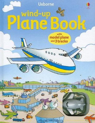 【Wind-up】plane book，【扭动发条玩具书】飞机（含3个轨道）