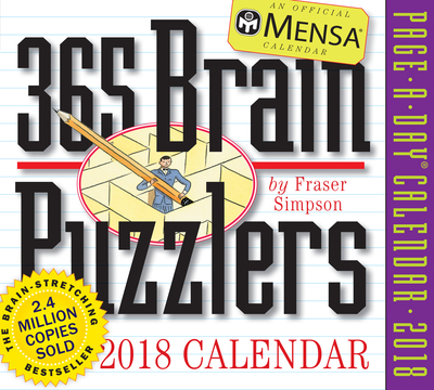 Mensa 365 Brain Puzzlers Page-A-Day Calendar 2018，365个门萨益智谜题 2018年日历