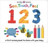 【First Sensory Book】See Touch Feel 123，【感官认知书】观看/触摸/感受：数字